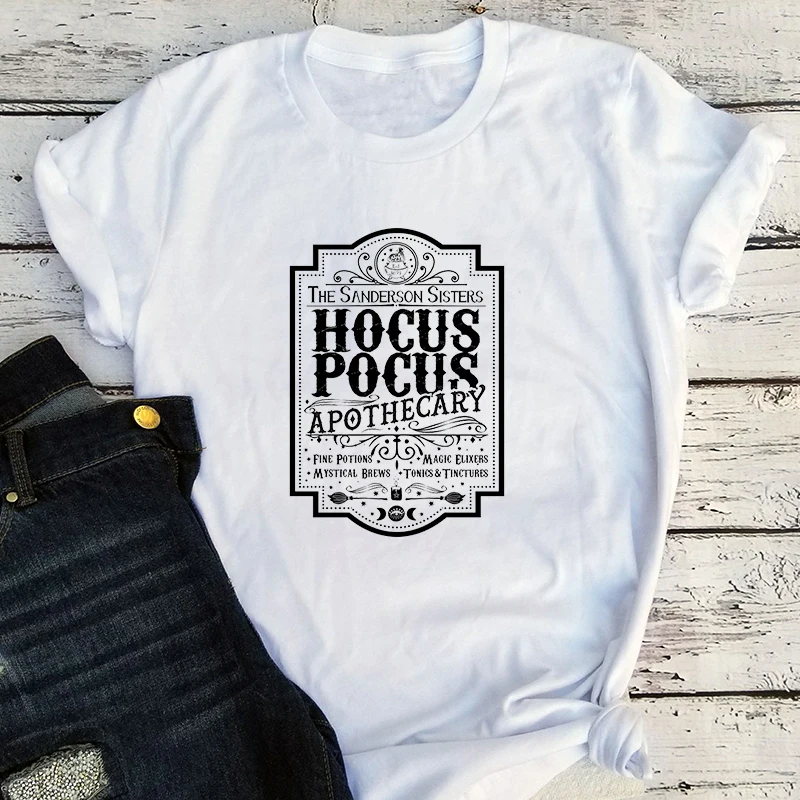 

Sanderson Sisters Graphic Tees Men Halloween Woman Tshirts Gothic Witch Halloween Tees Oversized Harajuku Top XL