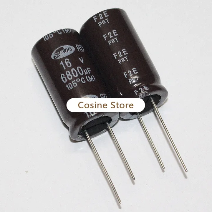 10 шт./лот двухконтактный электролитический оригинальный импортный конденсатор