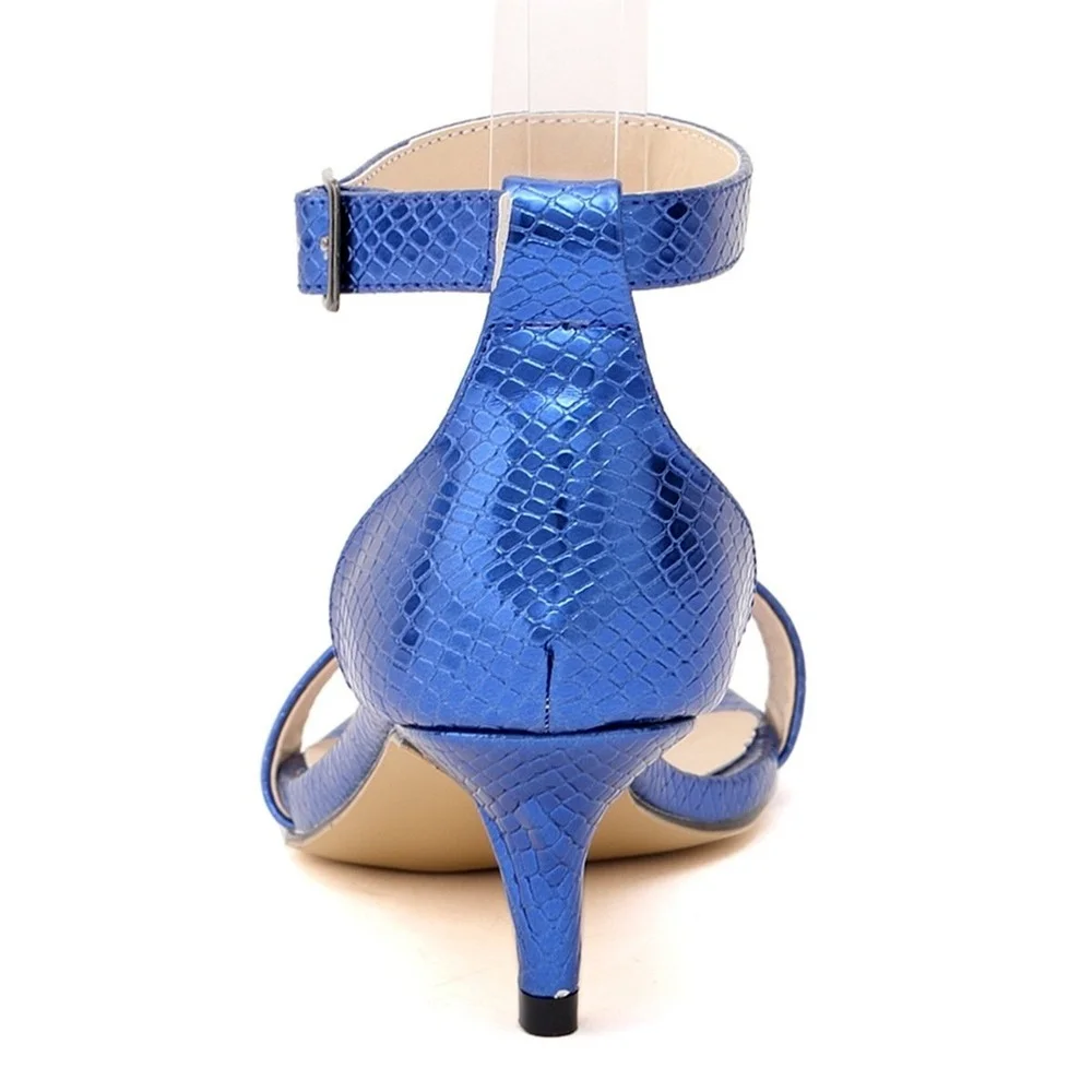 Новые женские туфли лодочки искусственной крокодиловой кожи с открытым носком и
