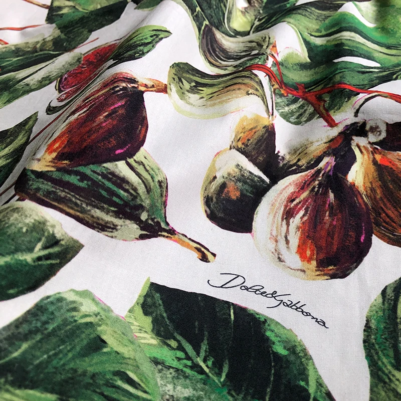 Брендовая модная фруктовая натуральная 100% хлопчатобумажная Поплиновая ткань