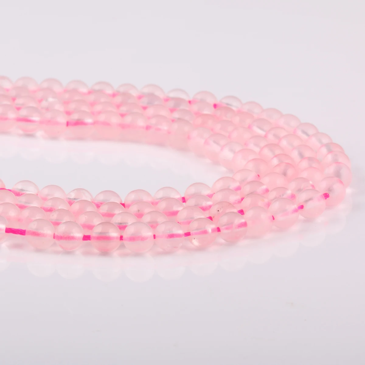 

Natural Stone Pink Quartz Beading Isolation beads Round Loose Spacer Beads for Jewelry Making DIY Bracelet Necklaces Accessories