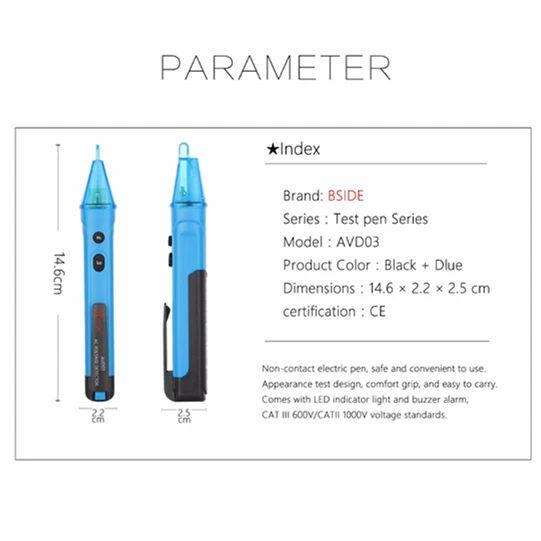 Детектор напряжения переменного тока розетка для розетки NCV бесконтактный