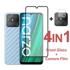 Защитное стекло на Realme Narzo 50A полное клеевое закаленное стекло Realme Narzo 30 30A Защитная пленка для экрана Realme Narzo 50i пленка для камеры