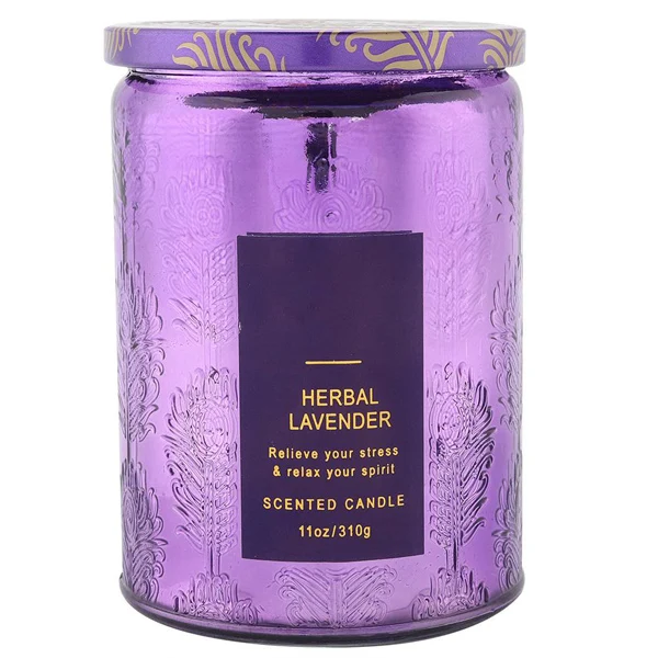 Purple Cikonielf ароматическая свеча, романтическая ароматерапия, свеча, стекло, Бездымная экологическая свеча, вечерние, свадебные украшения - Цвет: Purple