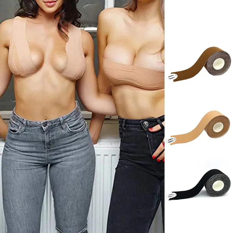

1 Roll 2.5m/5m Instant Breast Lift Boob Tape Invisible Push Up Strong Support DIY Stickers for Silicone Nipple Cover Bra