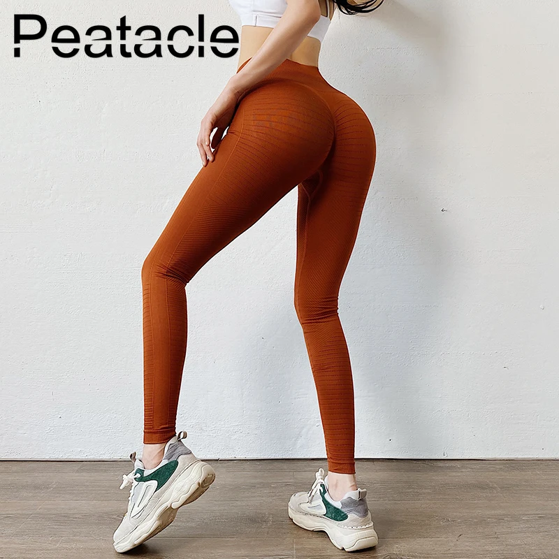 

Peatacle Leggings Sport Fitness Yoga Pants Women Push Up High Waist Tummy Control Woman Legging for Workout Gym Tight 2020
