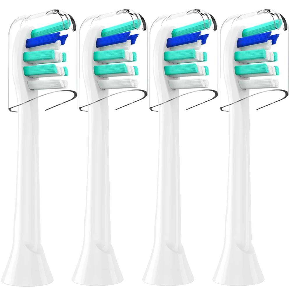 Насадки для зубных щеток Philips Sonicare 4 шт. защитные крышки сменные головки Diamond Clean 2