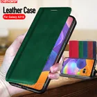 Чехол-книжка для Samsung Galaxy A01, A21, A21S, A41, A51, A71, A81, A91, кожа, матовый