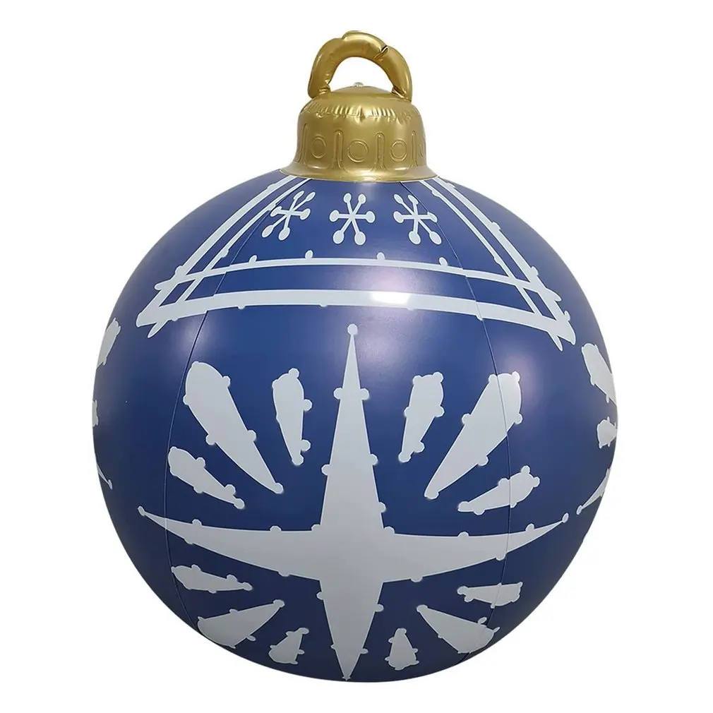

Christmas Inflatable Ball Giant PVC Holiday Decoration Ball Outdoor Christmas Tree Decorations Ball With Specular Reflection