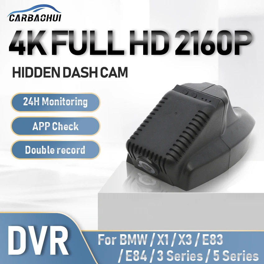 Car DVR Hidden Driving Video Recorder Car Front Dash Camera 24 hour parking monitoring For BMW X1 E84 X3 E83 3 Series 5 Series