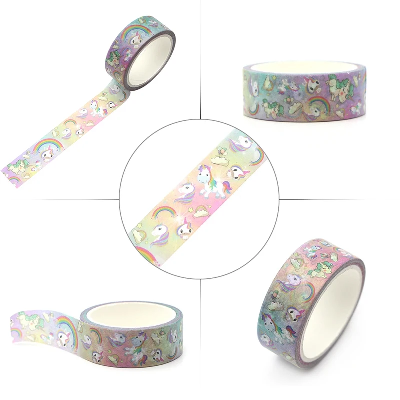 

1 Roll Unicorn Washi Masking Tape Washi Tape Scrapbooking Decorative Adhesive Tapes Paper Japanese Stationery