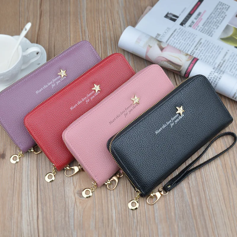 Top Quality Women Wallets Long Zipper Purse Large Capacity Wallet Multifunctional Clutch Bag Cellphone Pouch Portafoglio Donna. | Багаж и