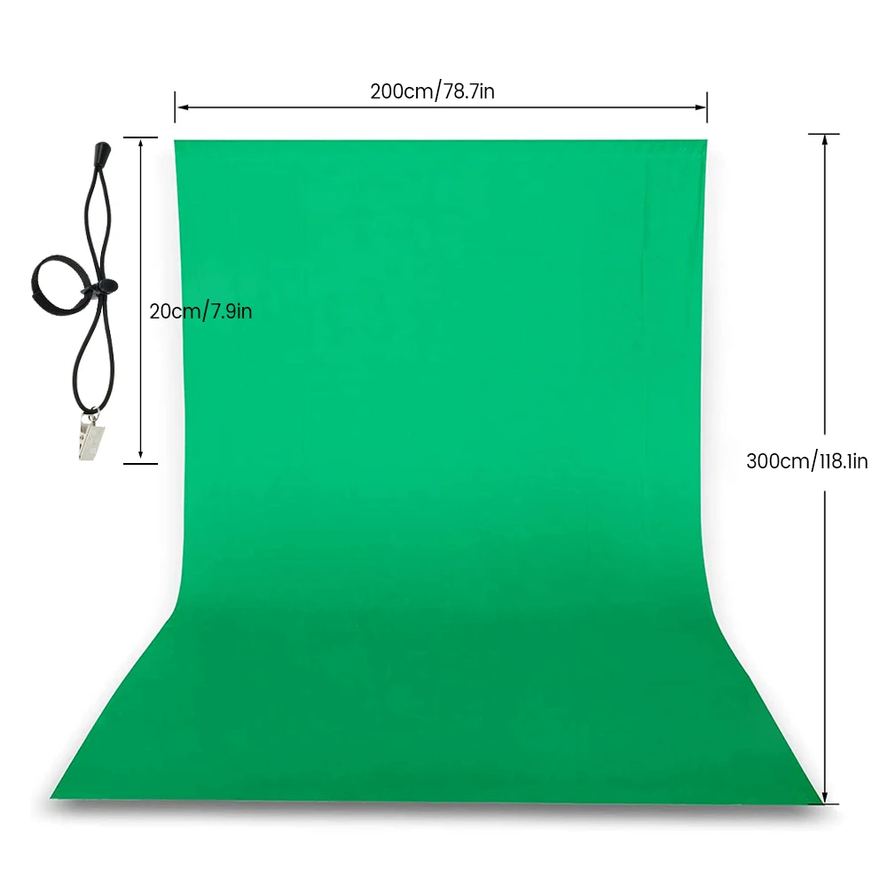

Photography Background Backdrop Smooth Muslin Cotton Green Screen Chromakey Cromakey Background Cloth For Photo Studio Video