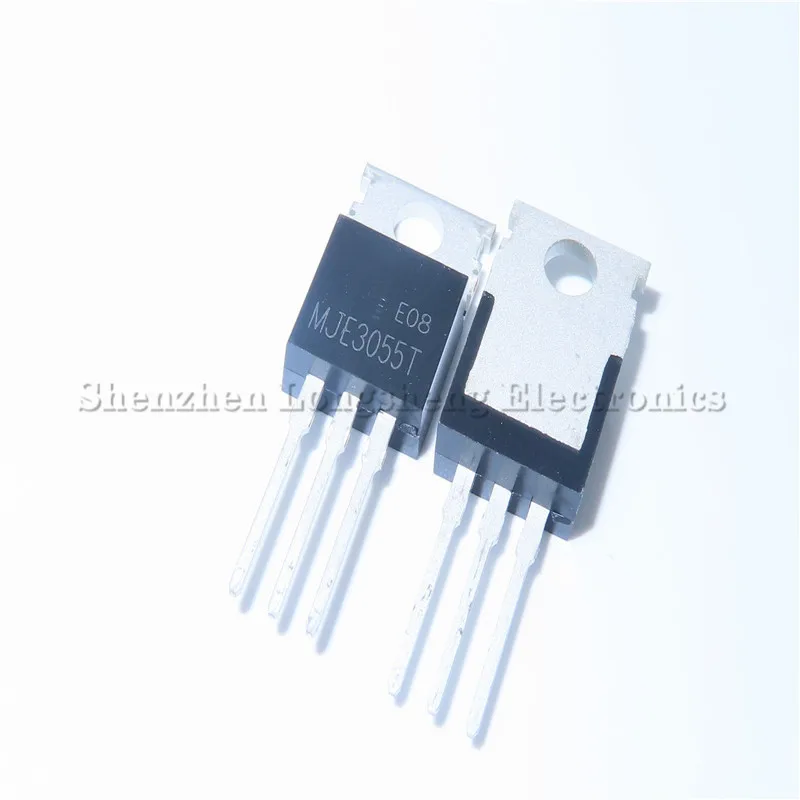 10 шт./лот Новый MJE3055T TO-220 60V/10A/75W NPN Мощный транзистор