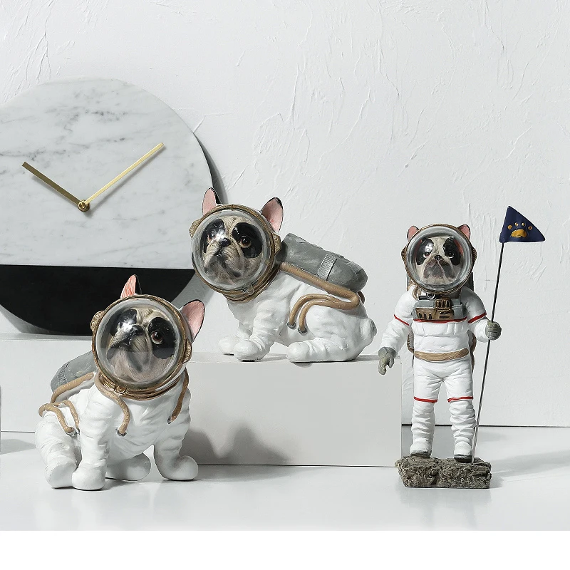 

Creative space dog living room furnishings Nordic astronaut astronaut model furnishing modern simple bedroom decorations