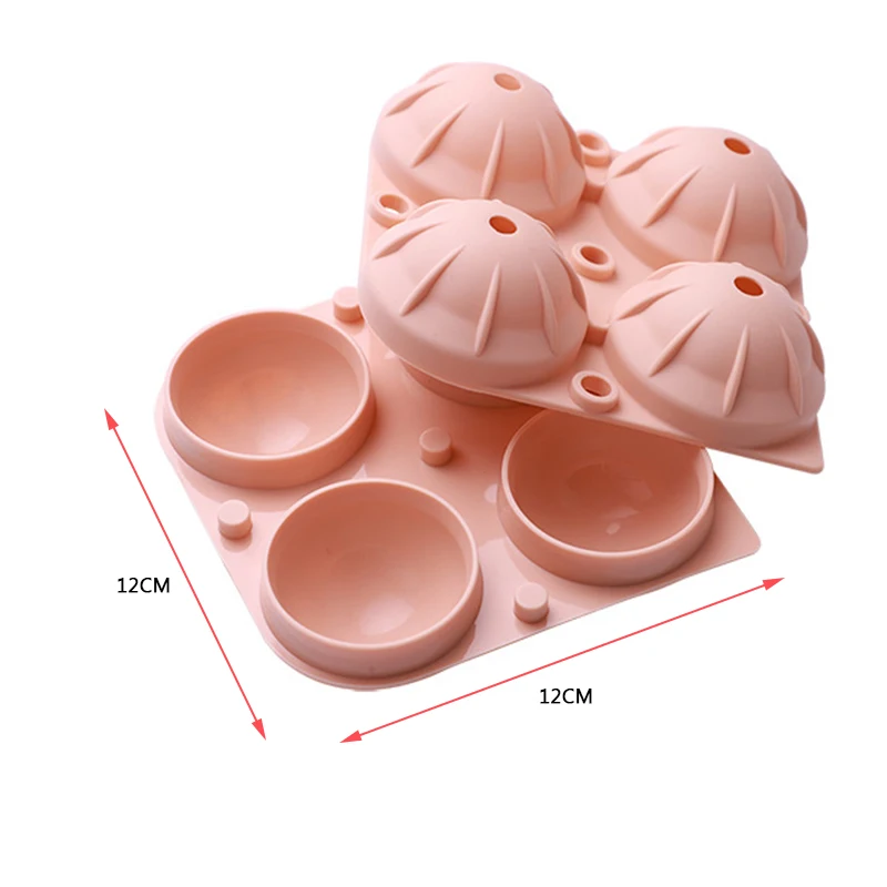 4 сетки Круглый кубик льда чайник силиконовые лоток мяч прессформы ледяной шар