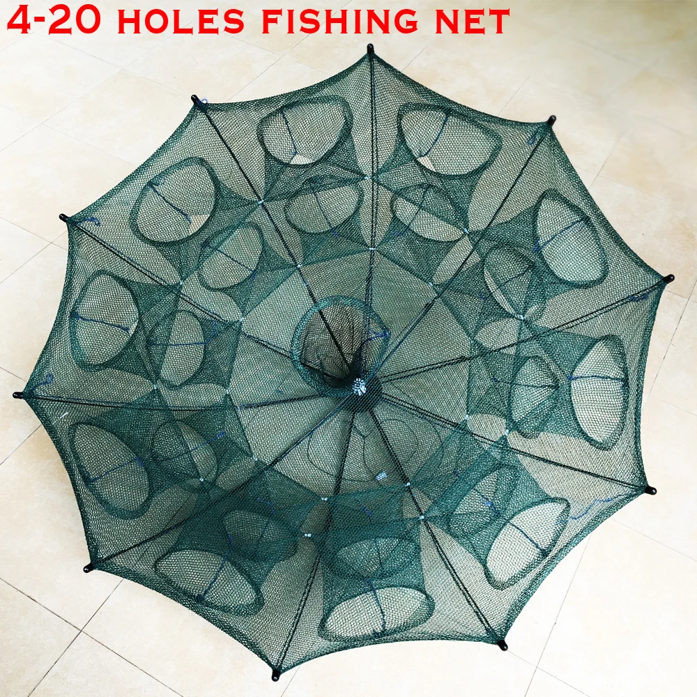 Автоматическая рыболовная сетка креветка клетка нейлон складной Краб рыба