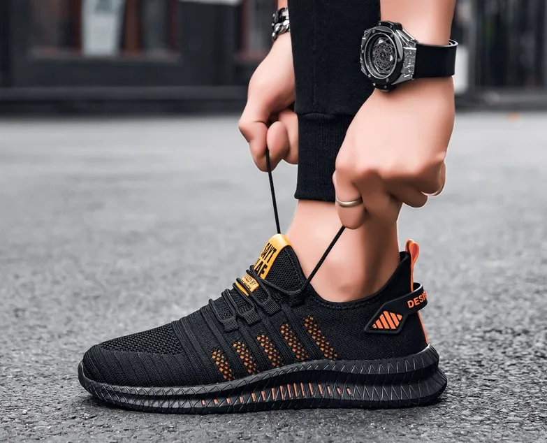 Кроссовки мужские сетчатые для спорта и бейсбола дышащие сникерсы