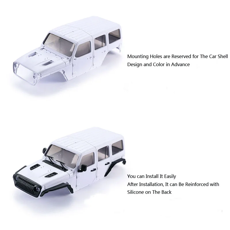 

TOPFIRE Modified 1/24 Climbing RC Car Body For Jeep Wrangler Voiture Hard Car Shell Parts Remote Control Update Body-Shell