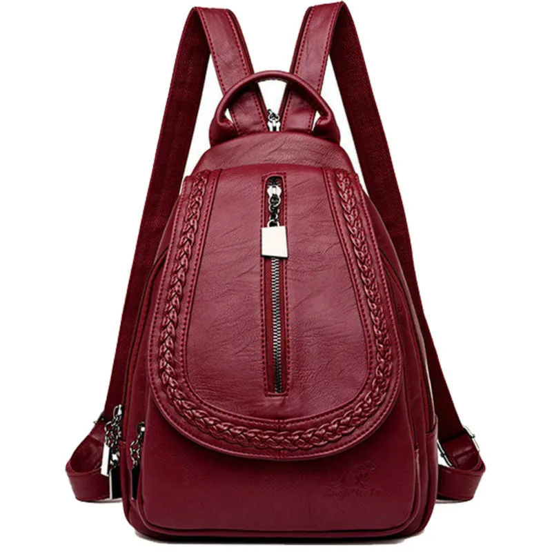 

Designer Backpacks Women High Quality Fashion School Bags for Teenage Girls Mochila Feminina PU Leather Bagpack Ladies Rucksack