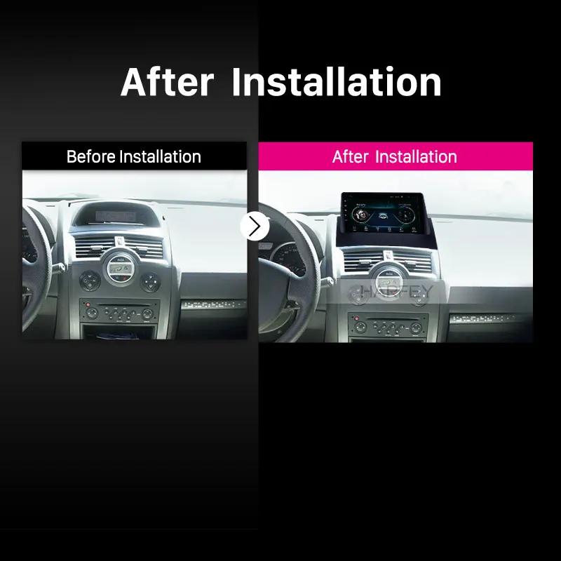 Сенсорный экран Harfey GPS Navi 2 din Авторадио для Renault Megane Android 8 1 с поддержкой Bluetooth AUX