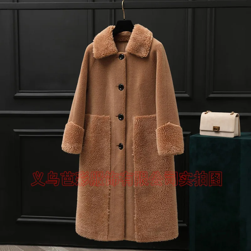 Женская куртка меховое пальто зимняя флисовая женское длинное женская