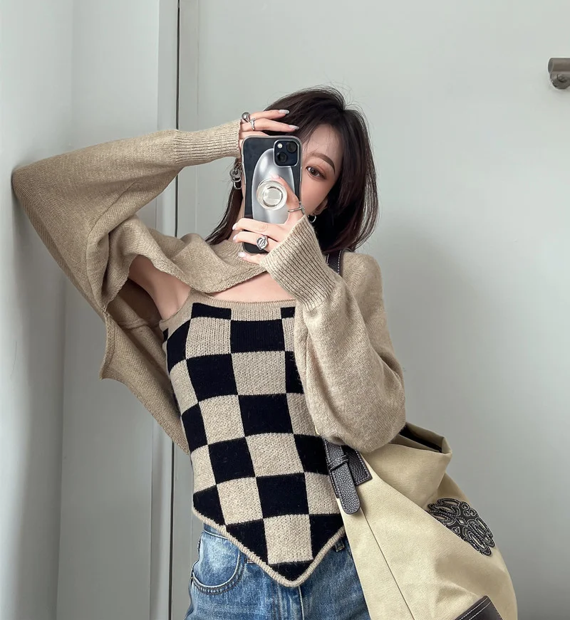 Набор для уличной фотосъемки Spice Girls женский осенне-зимний пуловер с длинным