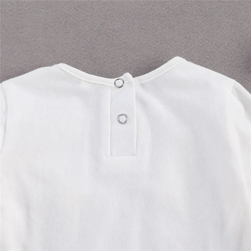 Повседневный костюм с принтом для маленьких девочек Комплект со штанами