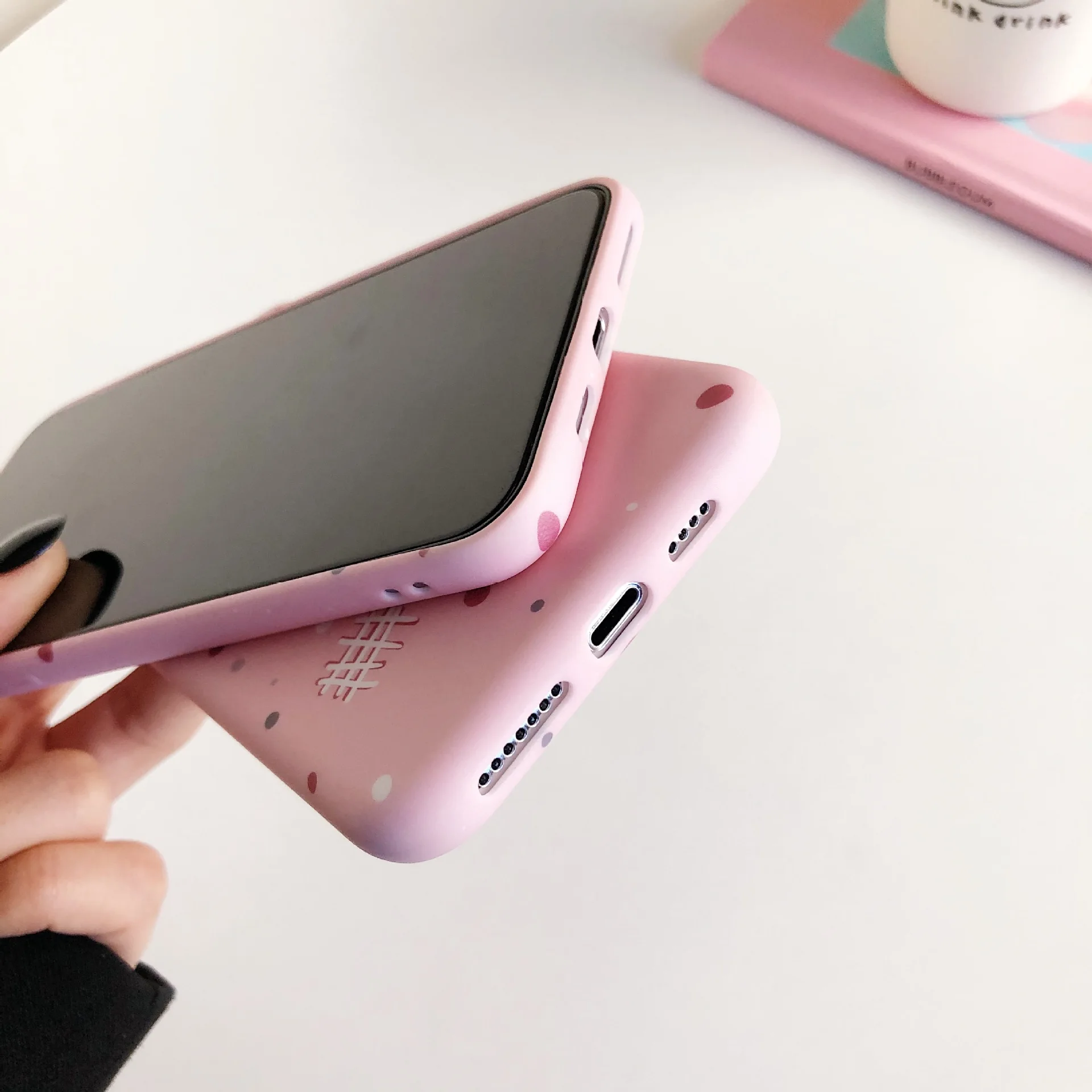 

Pink Strawberry Mobile Phone Shell iPhone Xs Max Case iPhone 7 Case Phone Case iPhone X Case