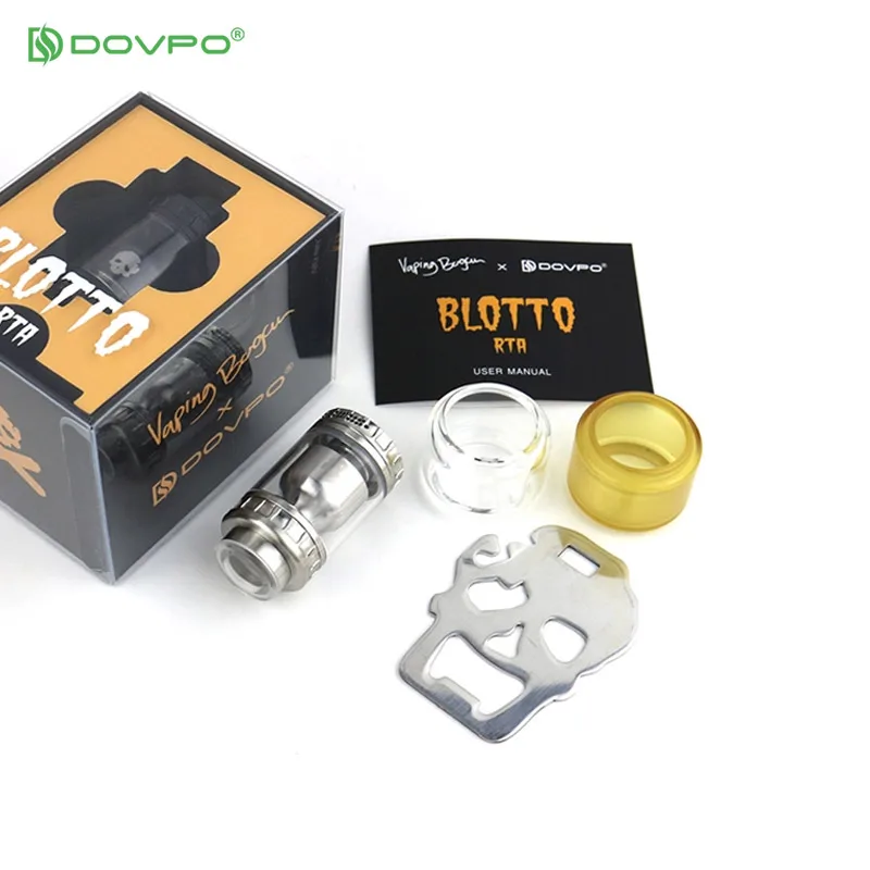 Dovpo Blotto RTA атомайзер Ремонтопригодный бак со стеклянной пузырьковой трубкой 2/6