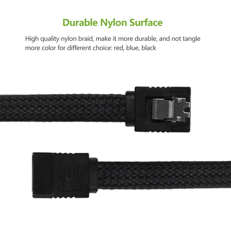 

Кабель для передачи данных SATA 3,0 III, SATA3, 7 контактов, 50 см, 6 шт.