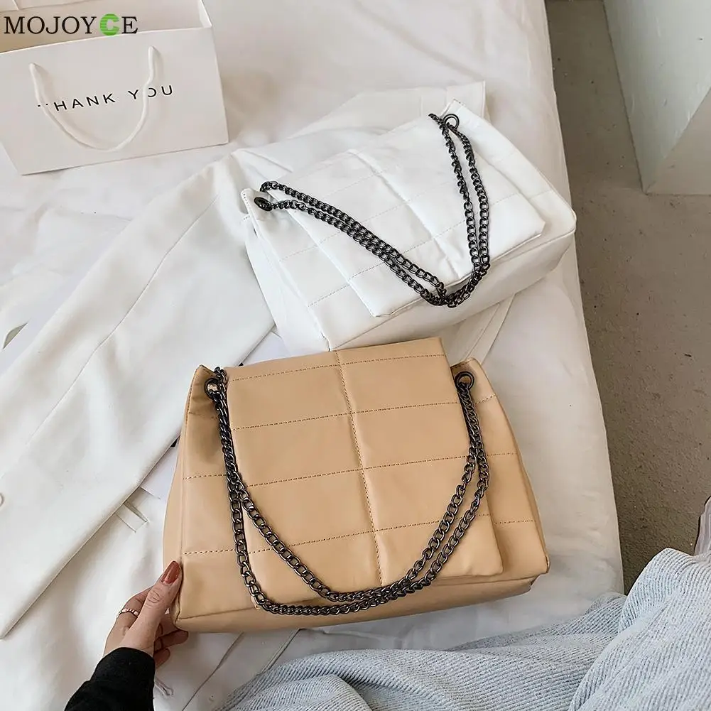 

Fashion Women Pure Color PU Leather Shoulder Underarm Bags Casual Ladies Large Capacity Tote Handbags