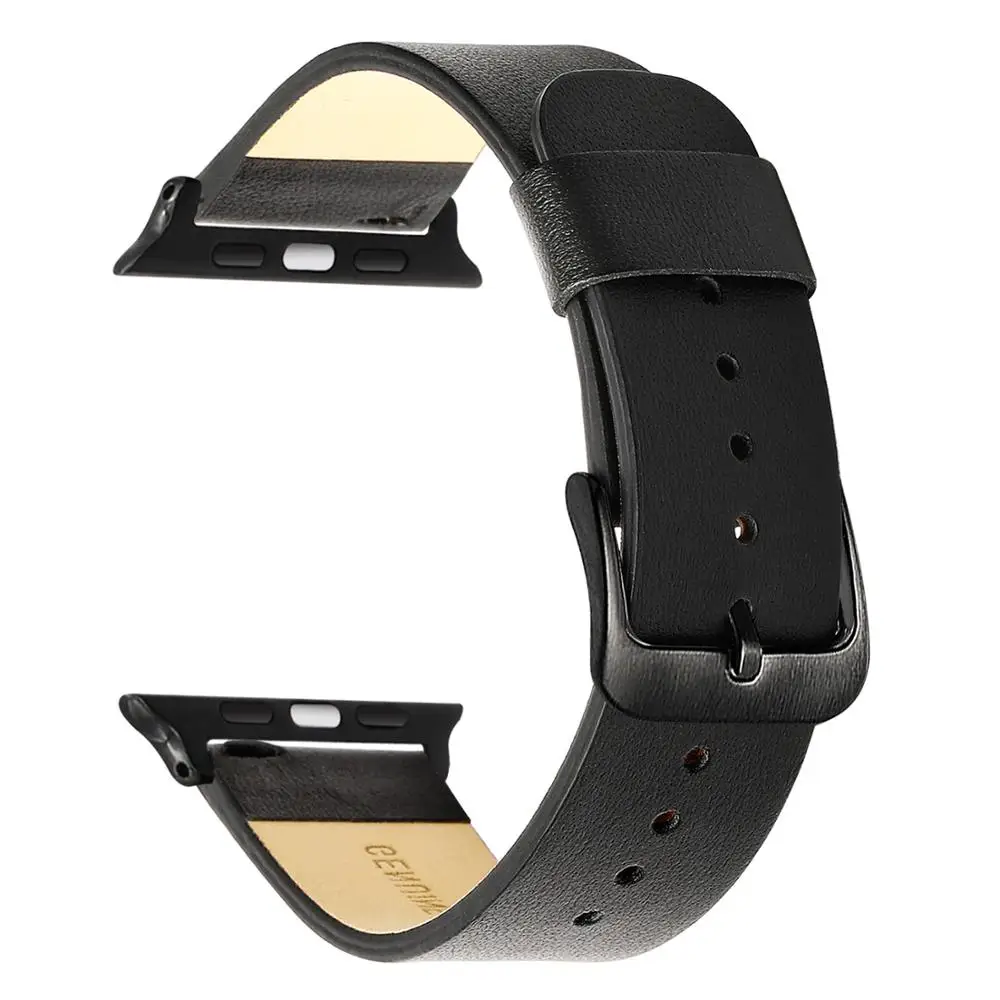 Итальянский ремешок из натуральной кожи для iWatch Apple Watch Series 5 4 3 2 1 40 мм 42 38