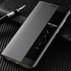 Чехол-книжка Smart View для Huawei Mate 10, Mate9 Pro, кожаный, с защитой от царапин, автоматический режим сна и пробуждения