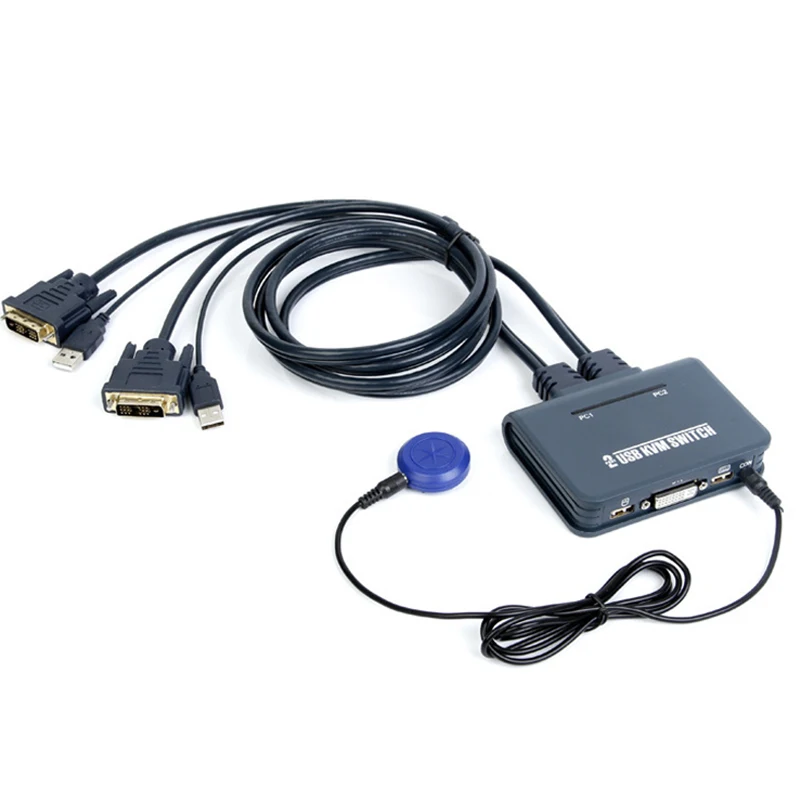 KVM-переключатель 2 порта HDMI VGA DVI клавиатура мышь USB 0 общий коммутатор разветвитель