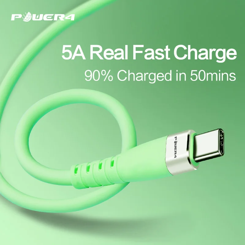 Power4 USB C кабель 5A флэш-зарядка usb type C Supercharge для huawei P20 совместимый 3A 2A быстрое зарядное устройство для samsung Xiaomi