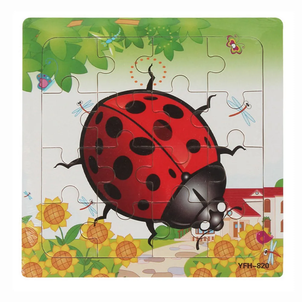 Деревянный обучающий и Развивающий пазл для детей Детские обучающие игрушки