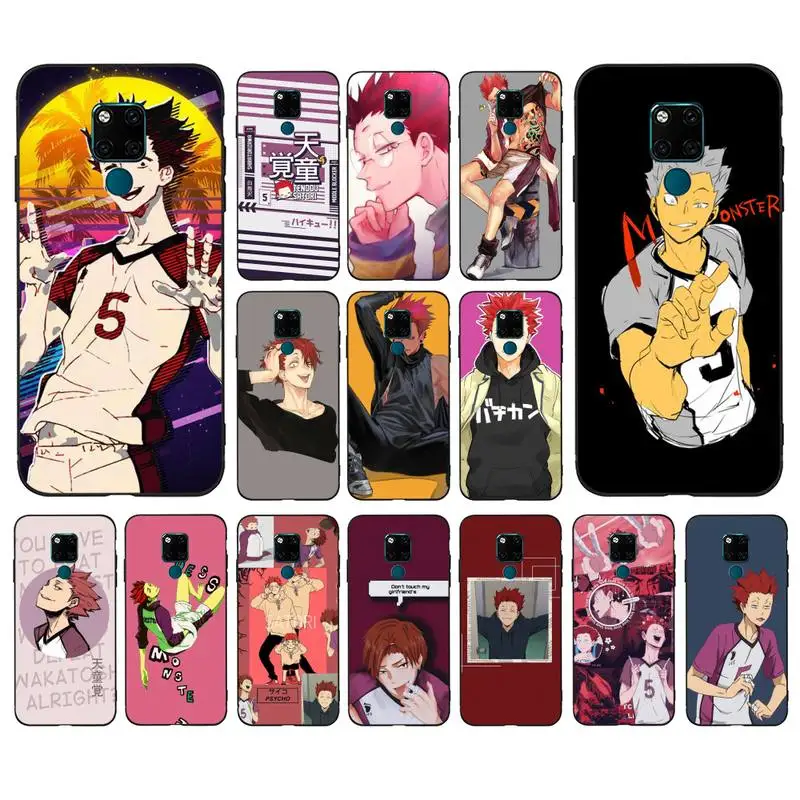 

FHNBLJ Tendo Satori Haikyuu Phone Case for huawei mate 10 20 lite pro X Honor play Y6 5 7 9 prime 2018 2019