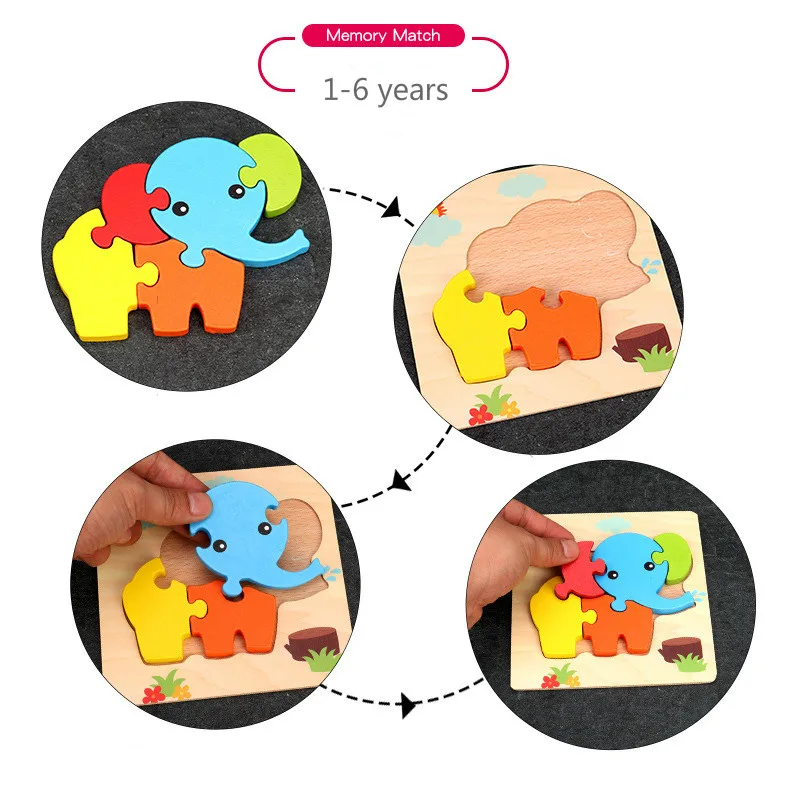 Материалы умная доска Монтессори Развивающие деревянные игрушки для детей 3D