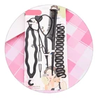 Новый стиль 6 шт.компл. инструменты для плетения волос вытягивающие иглы для волос диспенсер для волос расческа для волос аксессуары для волос