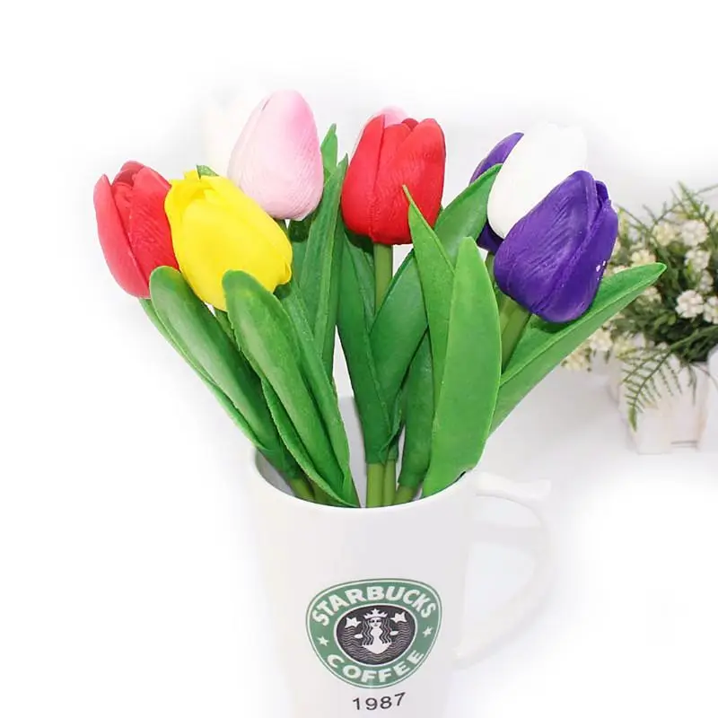 Креативный тюльпан искусственная Цветочная шариковая ручка аксессуары для