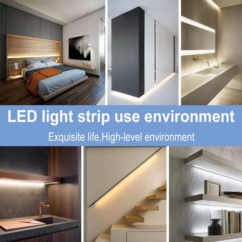

Kitchen Cabinet Light Tape LED Motion Sensor LED Strip Light Waterproof Wireless PIR LED Lamp Battery Stairs Wardrobe Lamp