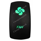 12 В 24 в лодочный автомобиль 5 контактов вклвыкл SPST клавишный переключатель-вентилятор-зеленый светодиод Водонепроницаемый IP66 для Carling ARB 4X4 NARVA