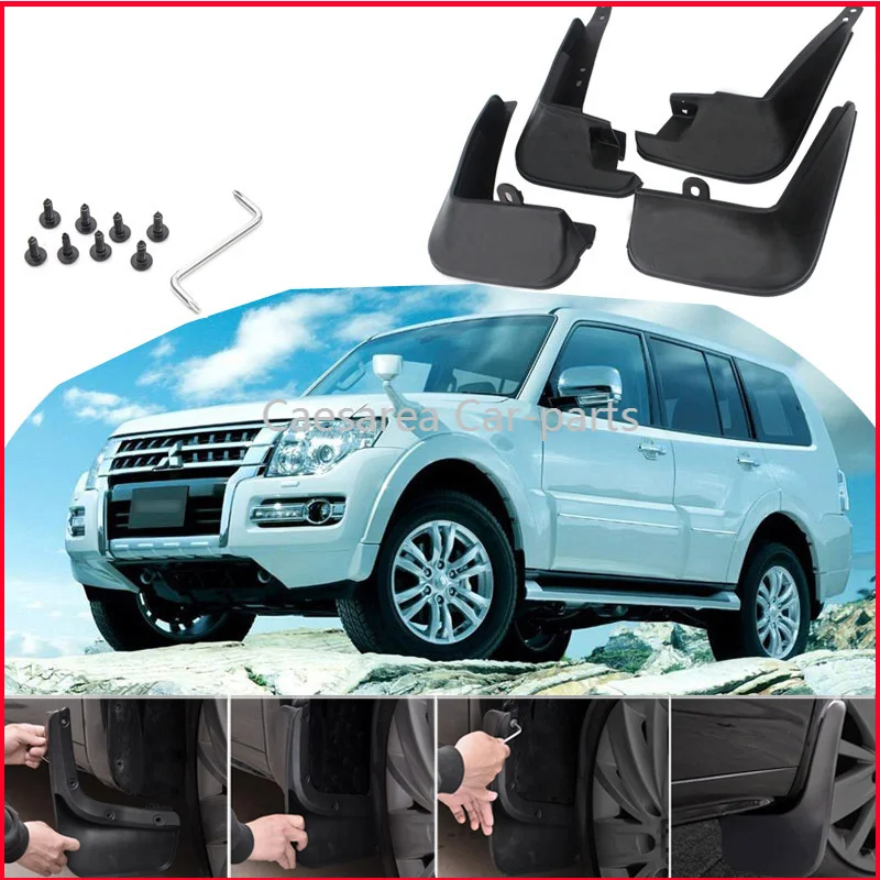 4 шт. передние и задние щитки от грязи для Mitsubishi PAJERO|Грязезащита| |