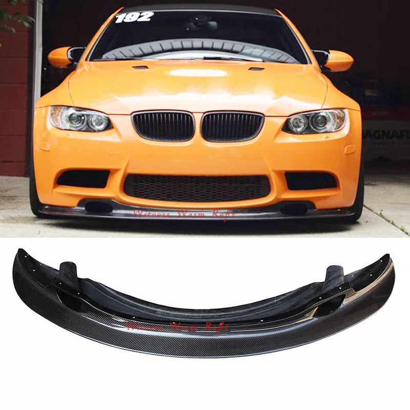 Спойлер для переднего бампера BMW E92 M3 2005 2012 FRP неокрашенный из углеродного