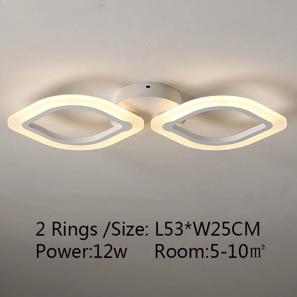Современные Люстры Led для гостиной, спальни, столовой, акриловая потолочная лампа, люстра, домашнее Внутреннее освещение - Цвет корпуса: 2 petals