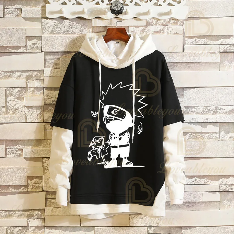 

Naruto New Arrival Harajuku Anime 1 Piece Hoodies Uchiha Uzumaki Hatake Eyes Printing Pullover Sweatshirt Hip Hop Streetwear