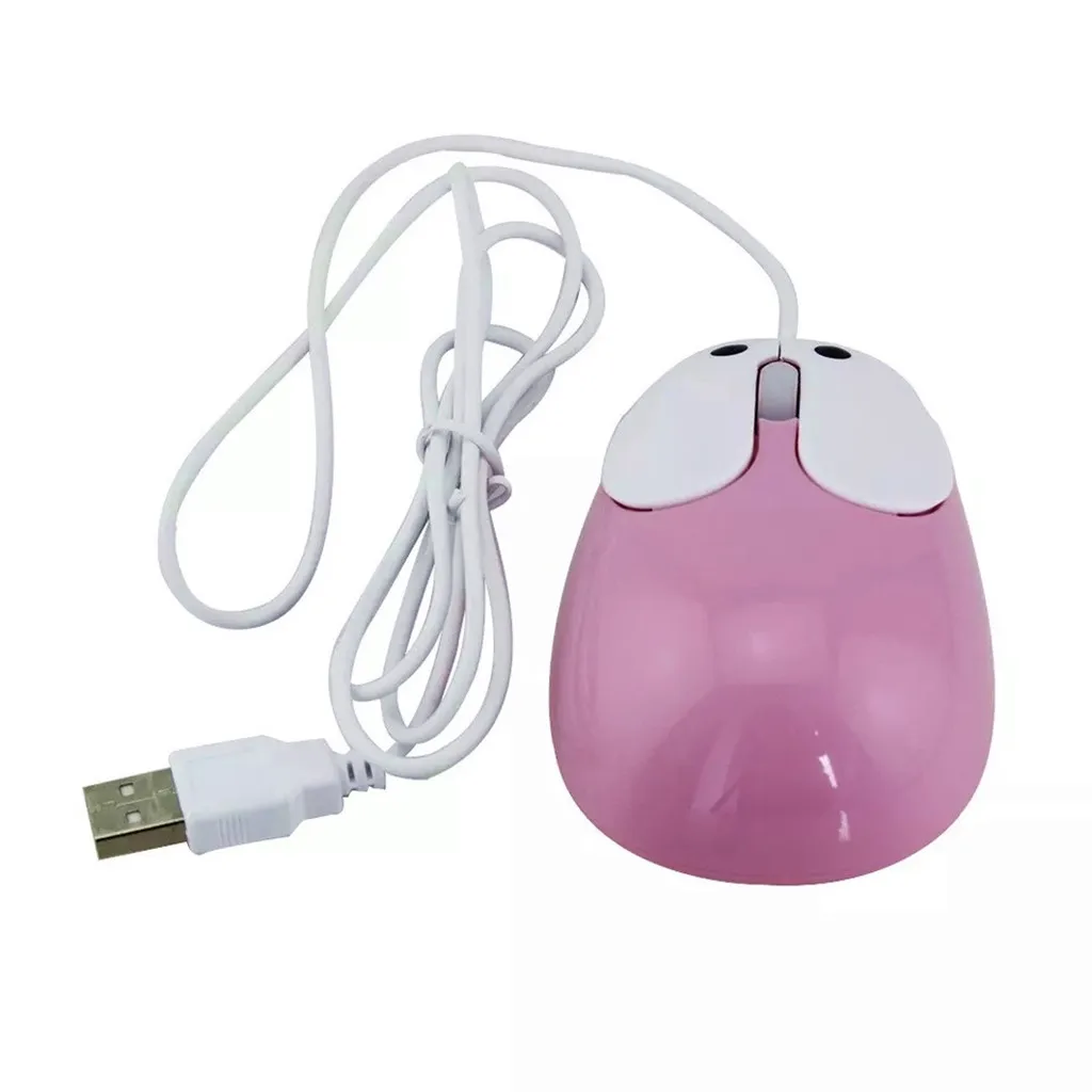 Новинка 800 dpi 3D оптическая USB Проводная мышь милый мультфильм кролик мышь raton ordenador con кабель для детей девочек игровая мышь z0725