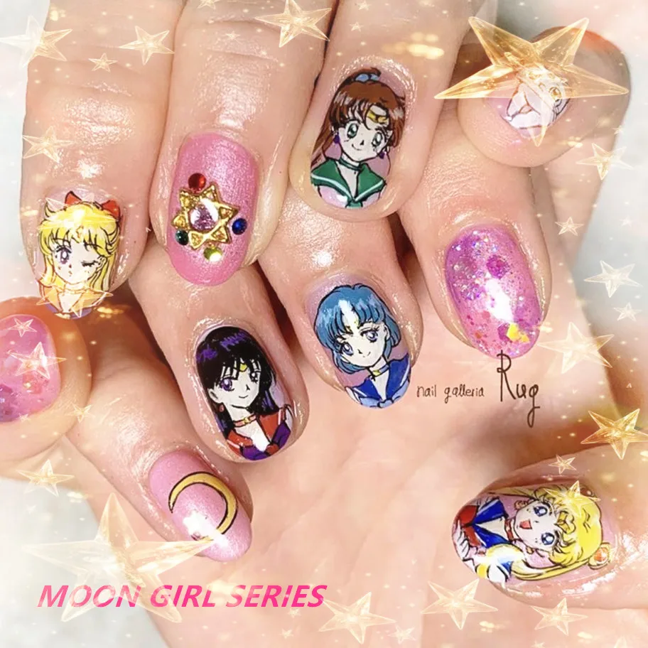 Hanyi series girl CA princess стикеры 3d на ногти nail art decal шаблон diy tool Decoration|Стикеры и наклейки| |