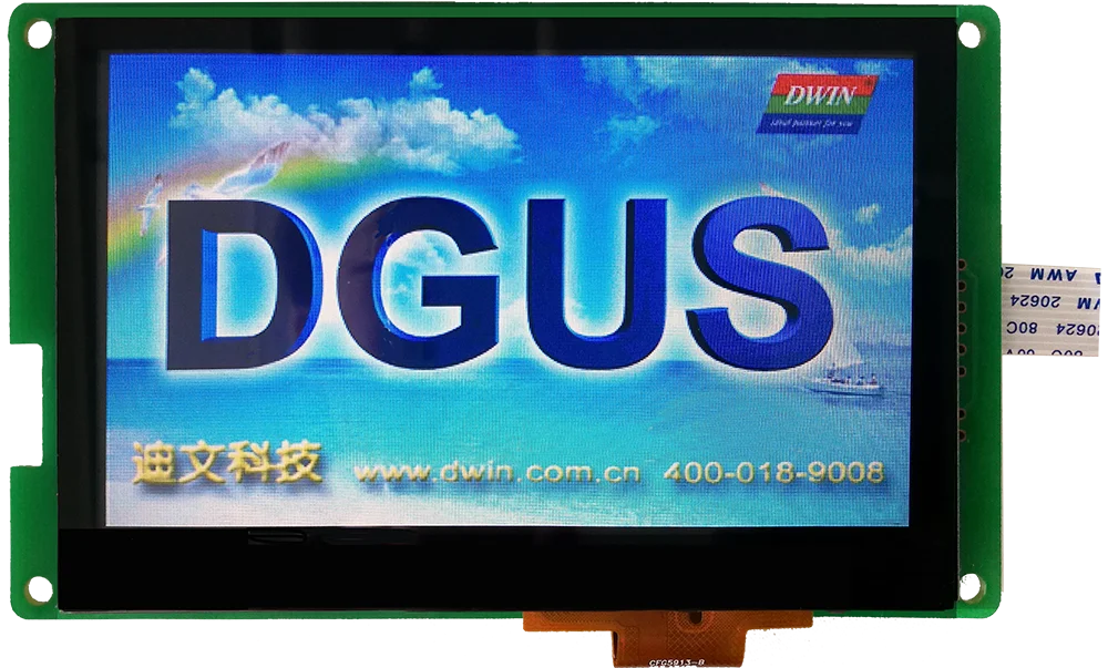 DMT48270C043_07WT емкостный сенсорный экран DGUS II с функцией воспроизведения музыки |